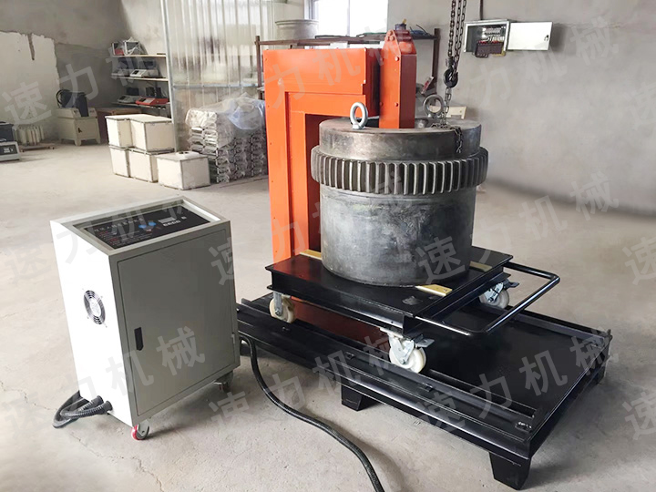 寧德核電大型靠背輪加熱現場